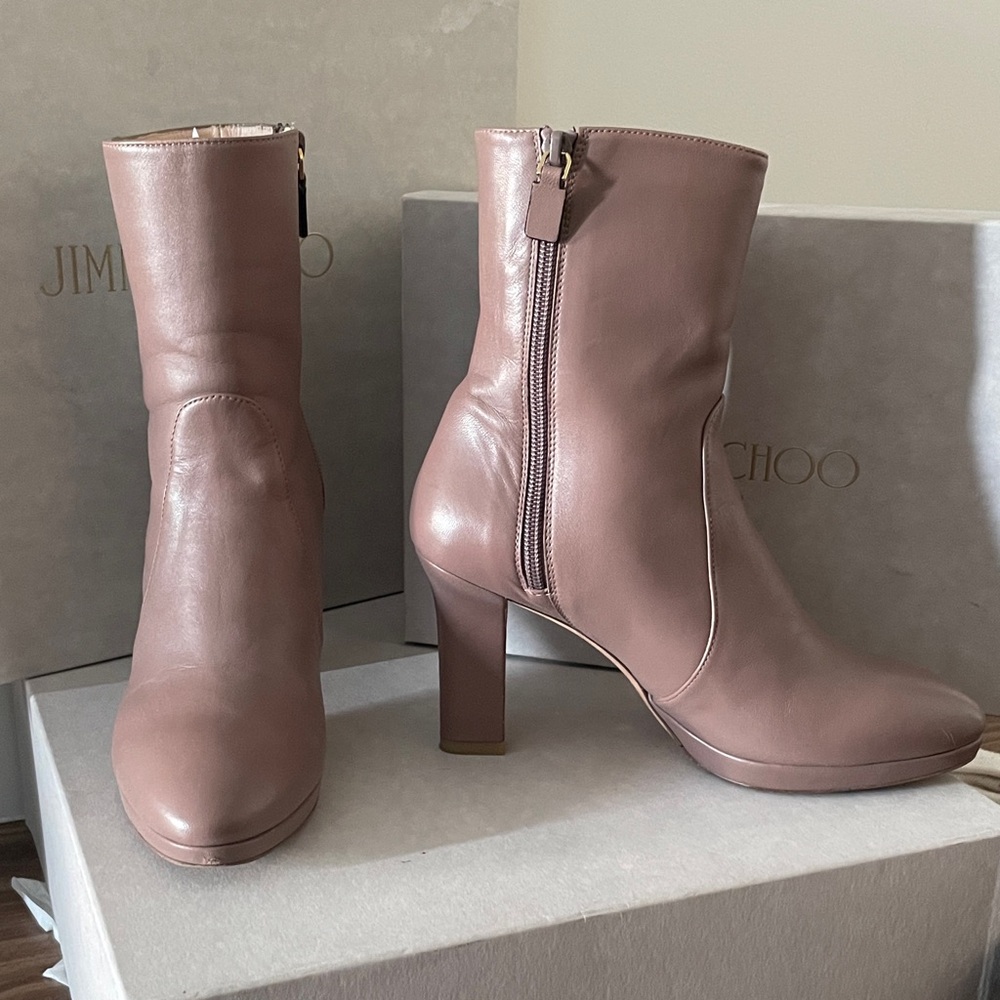 Stuart Weitzman Women's Tan Heeled Boots （Moving Sale）